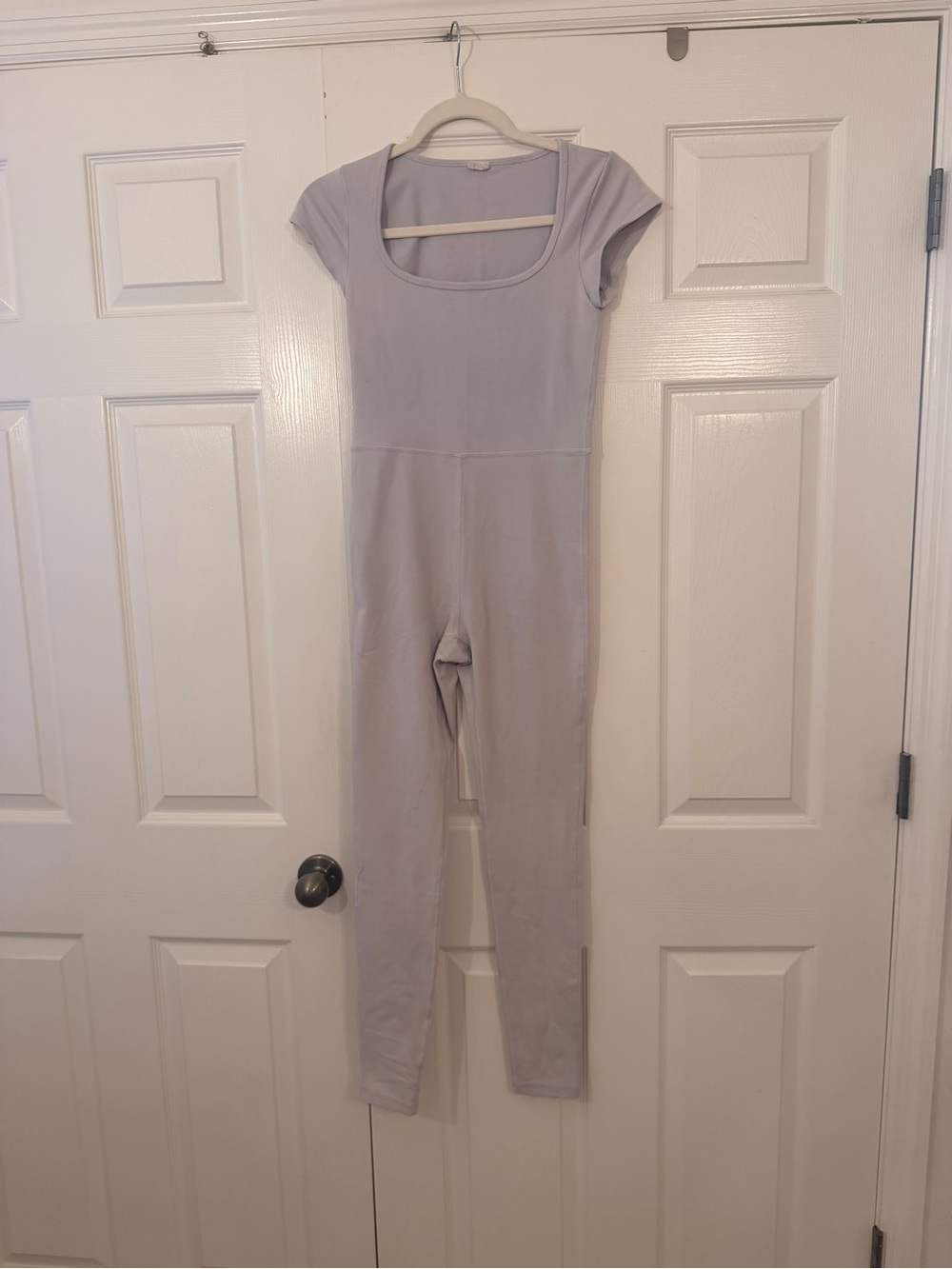 Aritzia Light Lavender Short Sleeve Jumpsuit
